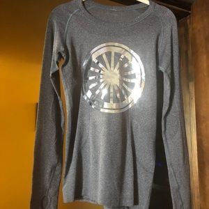 Lululemon Grey Swiftly Tech Crew Top - Custom!